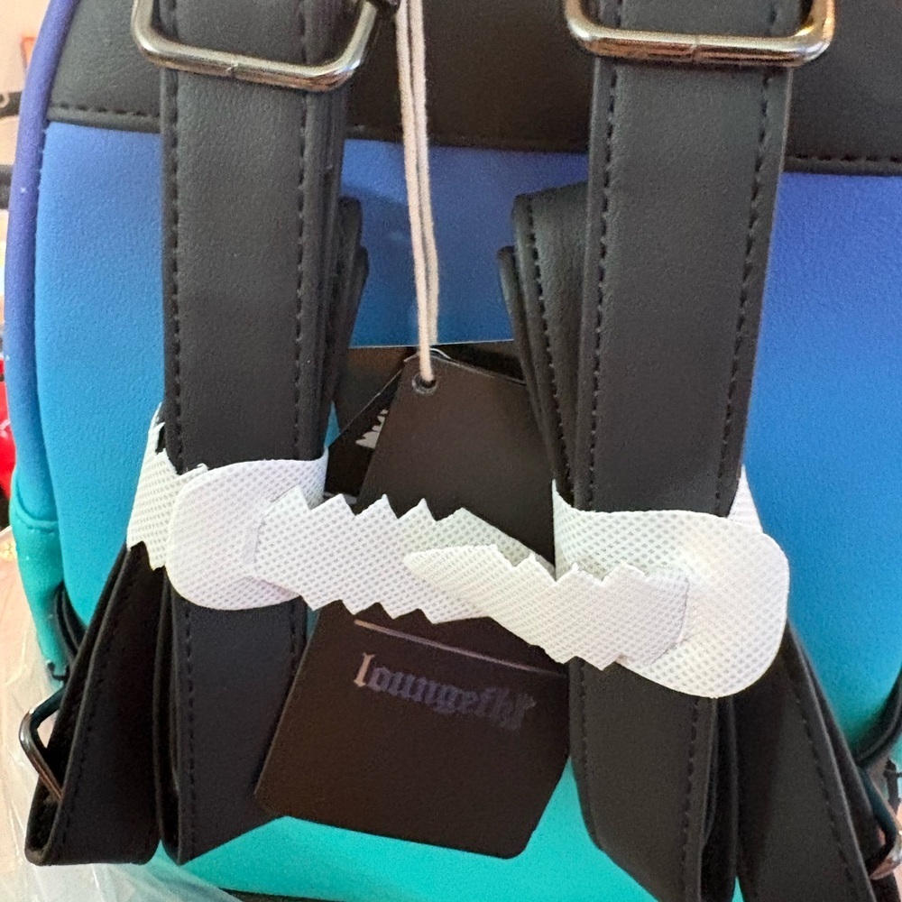 Loungefly Stitch Blue and Orange Disney Backpack - Picture 4 of 5
